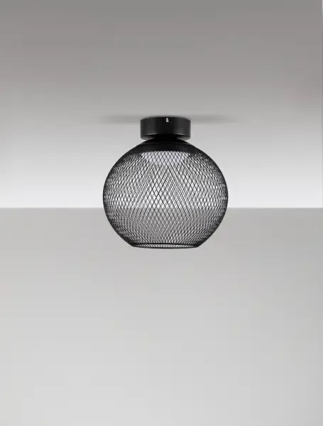 LED čierne moderné stropné svietidlo Kinetic 30