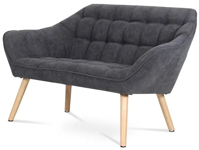 BONTEC Dvojmiestna pohovka, sivá, látka, AK-322 GREY2 Farba: Strieborná