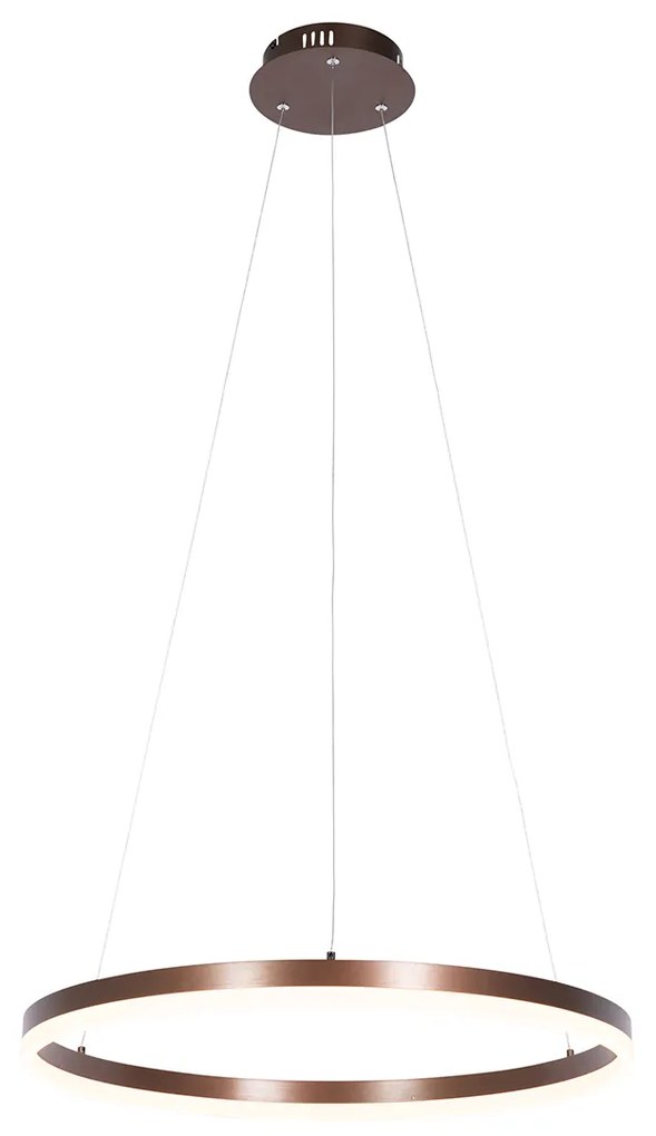 Závesné svietidlo tmavá bronz 60 cm vrátane LED 3-stupňové stmievateľné - Anello