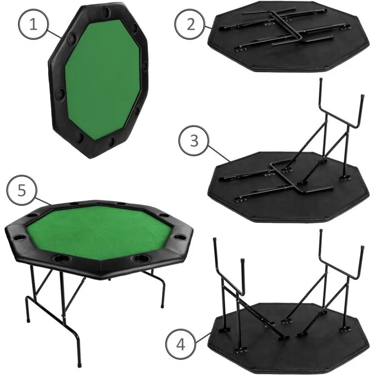 Garthen 57303 Pokrový stôl - zelený