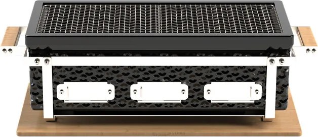 Prenosný japonský gril Hibachi 23", čierny