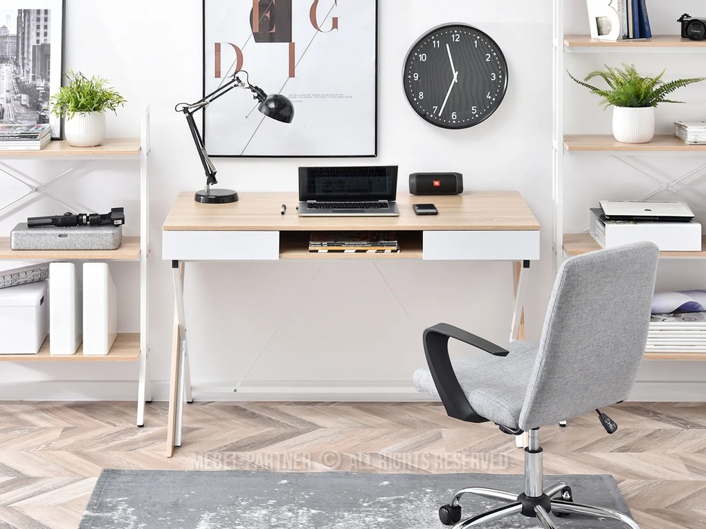PC stolík Hilly (dub). Akcia -19%. Vlastná spoľahlivá doprava až k Vám domov. 1109763