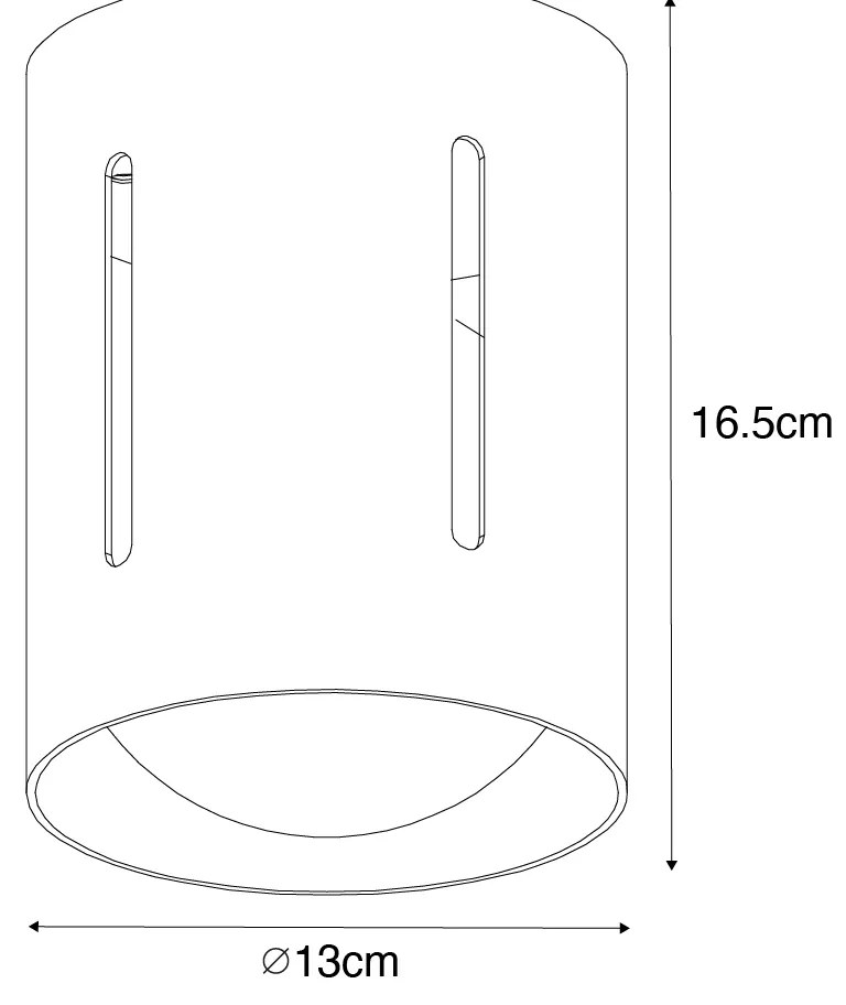 Dizajnové stropné svietidlo zlaté - Yana