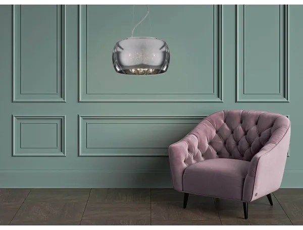 Klausen 142011 - Luster na lanku ORCHIDE 5xG9/3W/230V lesklý chróm