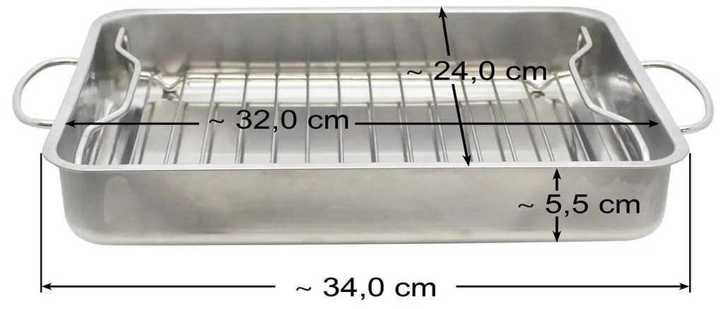Elo 53434 Basic Nerezový pekáč s grilovacím roštom34 x 24 x 5,5 cm