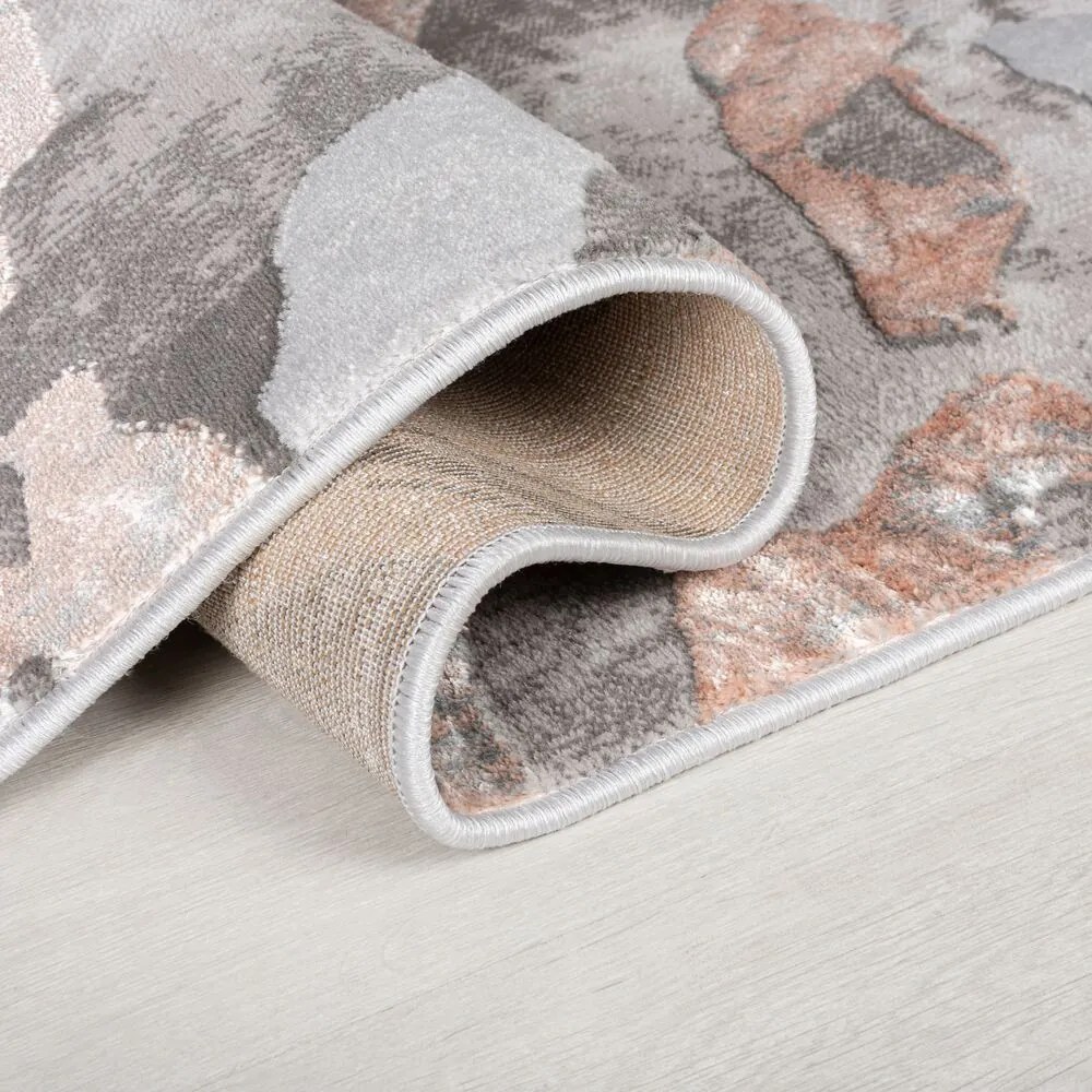 Flair Rugs, Behúň Eris Marbled Blush, 60x230, ružová, chodba / predsieň