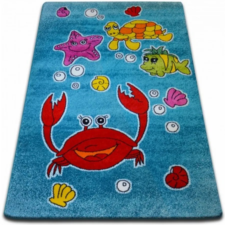 Detský kusový koberec Pod vodou modrý, Velikosti 140x190cm