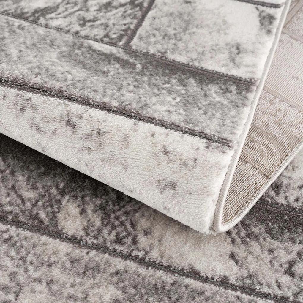 Dekorstudio Moderný koberec NOA - vzor 9250 sivý Rozmer koberca: 80x300cm