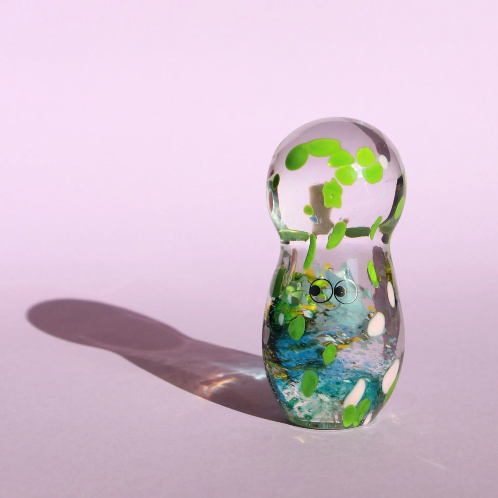 Studio Arhoj Skleněná figurka Crystal Blob Bigger Head