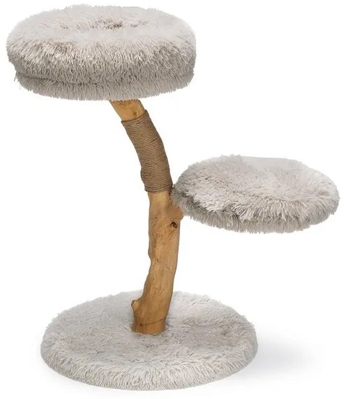 Dizajnové drevené mačacie škrabadlo a odpočívadlo Jasper