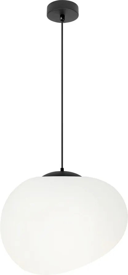Čierno-biele závesné svietidlo ø 25 cm Stones – Candellux Lighting