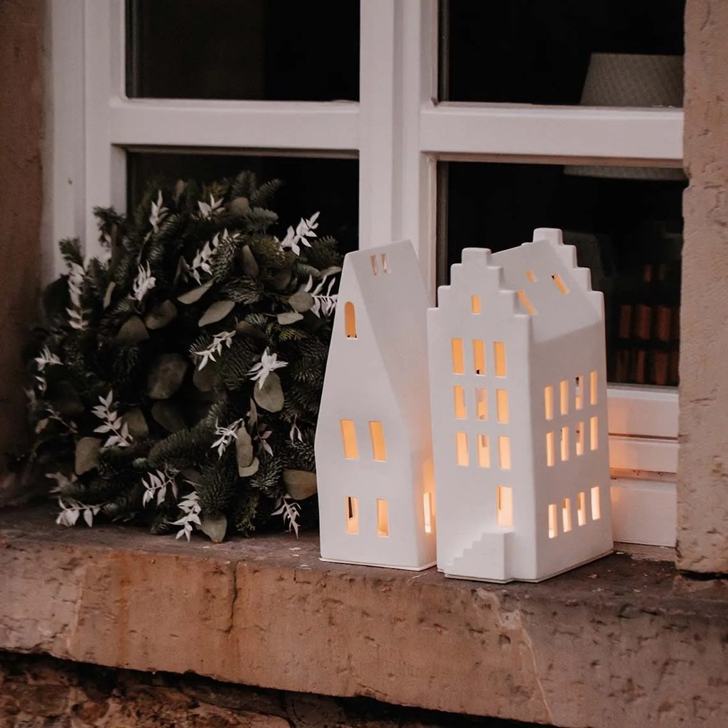 räder Porcelánový svietnik domček High Roof 30,5 cm