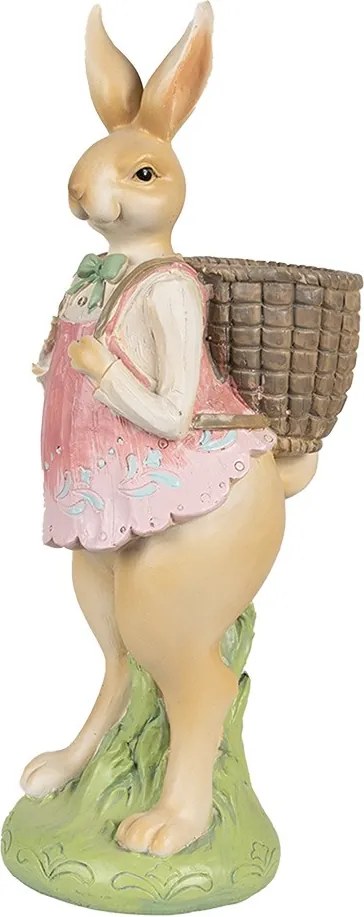Dekorácia králičia slečna s nošou - 11*11*31 cm