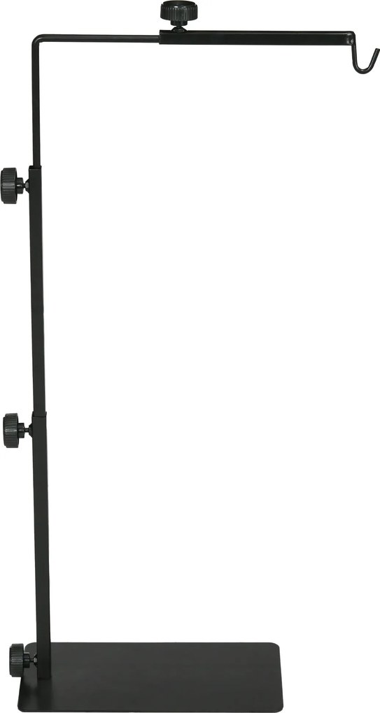 PawHut stojan na lampu pre plazy, nastaviteľný držiak na teplú lampu s podstavcom, 4 diery na káble, držiak na lampy pre plazy, korytnačky, stonožky,