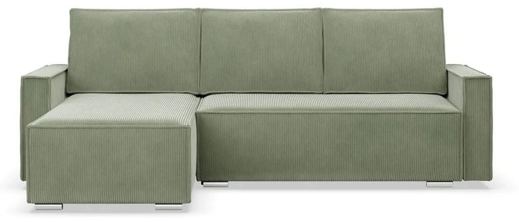 Rohová rozkladacia sedacia súprava LUCCA Zelená I