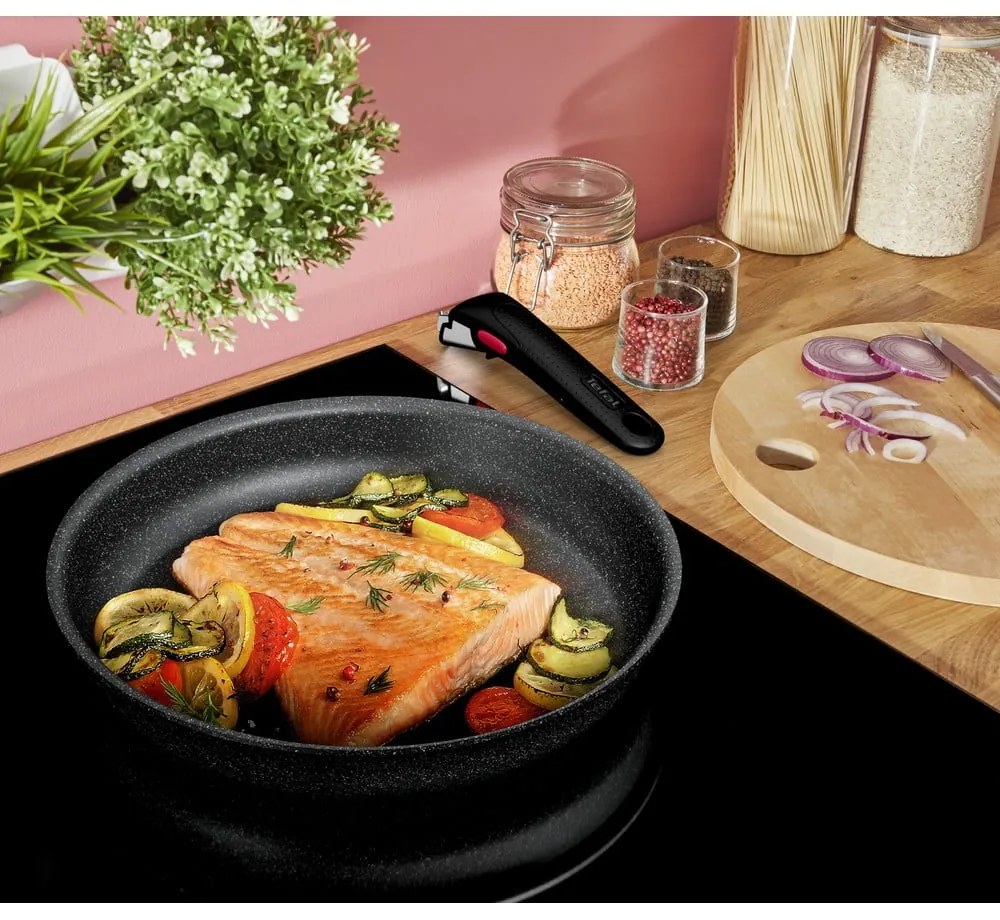 Hliníková súprava riadu 7 ks INGENIO Black stone L3998702 – Tefal