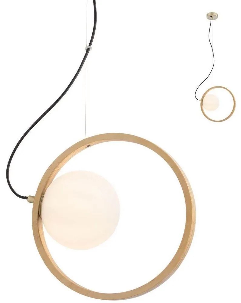 Redo 01-2319 - Luster na lanku KLEIDI 1xE14/28W/230V pr. 27 cm hnedá