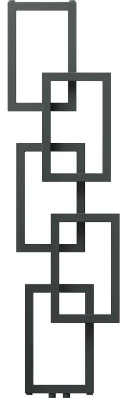 Mexen Grid, dekoratívny kúpeľňový radiátor 1360 x 390 mm, 349 W, grafitová, W215-1360-390-00-66