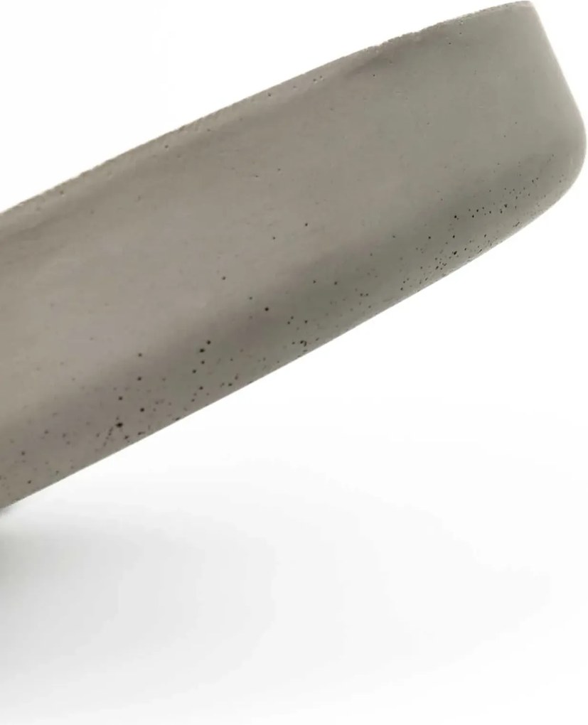 Dekoračná miska ORYVEN, sklolaminát, priemer 30 cm, beton design
