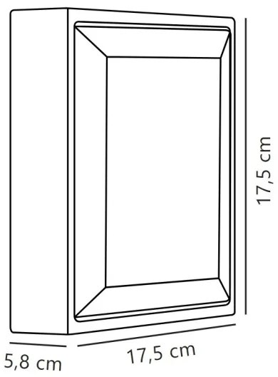 Nordlux - LED Vonkajšie nástenné svietidlo OLIVER LED/9W/230V IP54 17,5x17,5 cm
