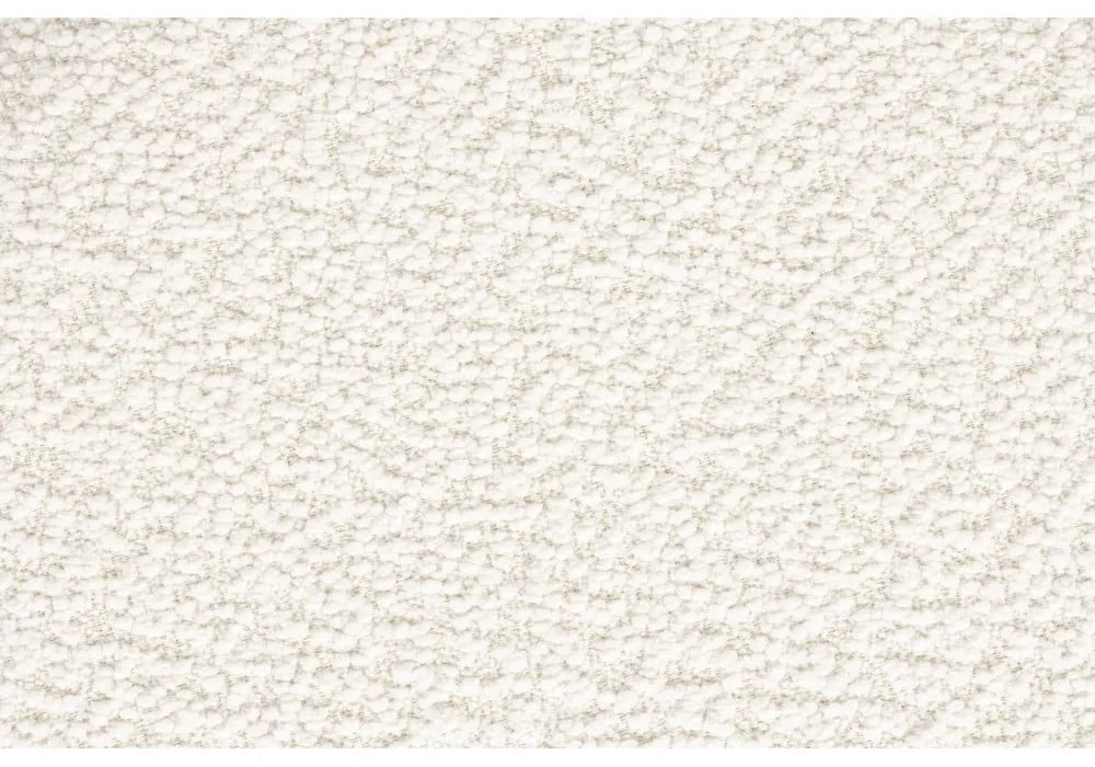 Biely taburet z textílie buklé Marcos – White Label