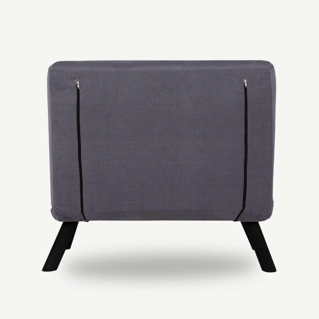 Rozkladacie kreslo Sando 60 cm šedé