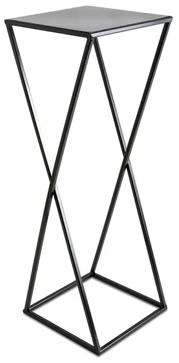 Stojan na kvety Espiral 70 cm čierny