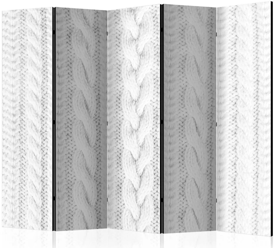 Artgeist Paraván - White Knit II [Room Dividers]