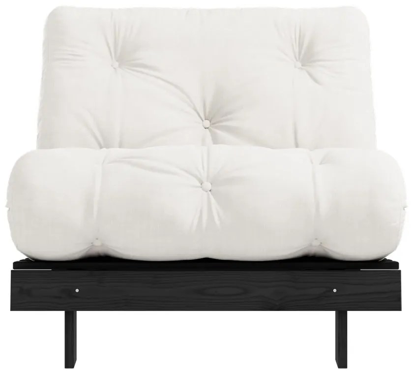 Krémovobiele kreslo Roots Black Night – Karup Design