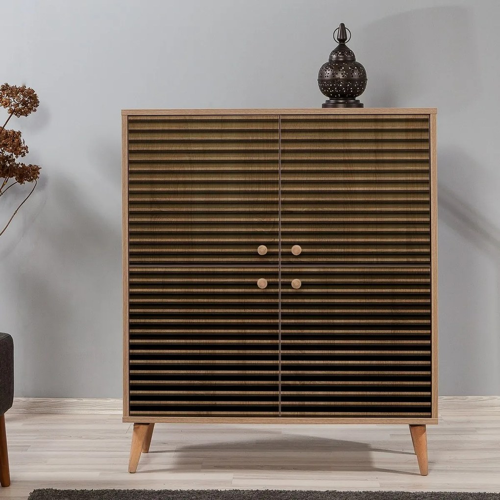 Skrinka Mega Sonoma Oak Stripes II