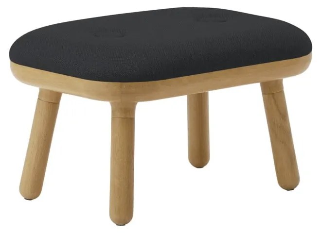 Stolička v antracitovo-prírodnej farbe Paff Low – UMAGE