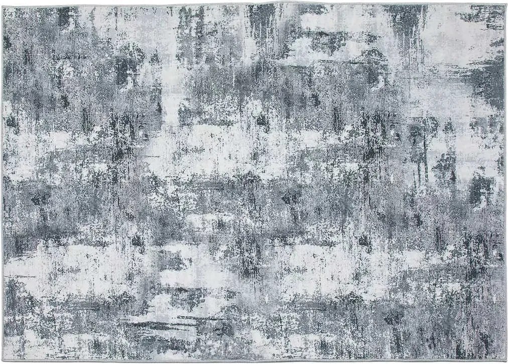 TA Sivý protišmykový abstraktný Koberec 230811-5 BARI PRINT Rozmer: 200x300 cm