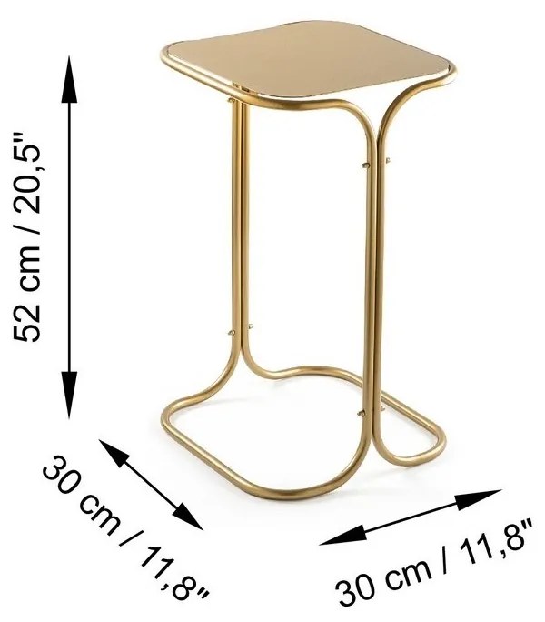 Odkladací stolík Sam Gold