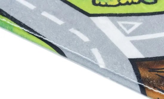 Protišmykový kusový koberec Cesty, 140x200, viacfarebná, detská izba, BO-MA