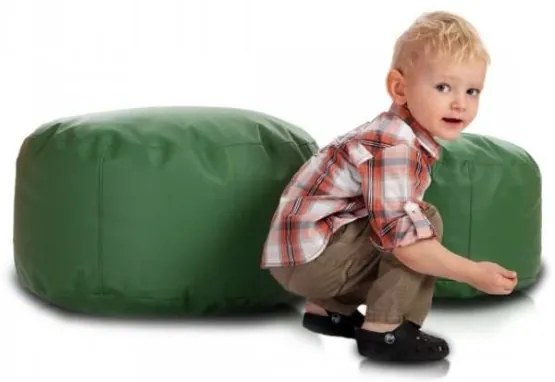 Sedací vak Classic tmavá zelená 50L ekokoža TiaHome