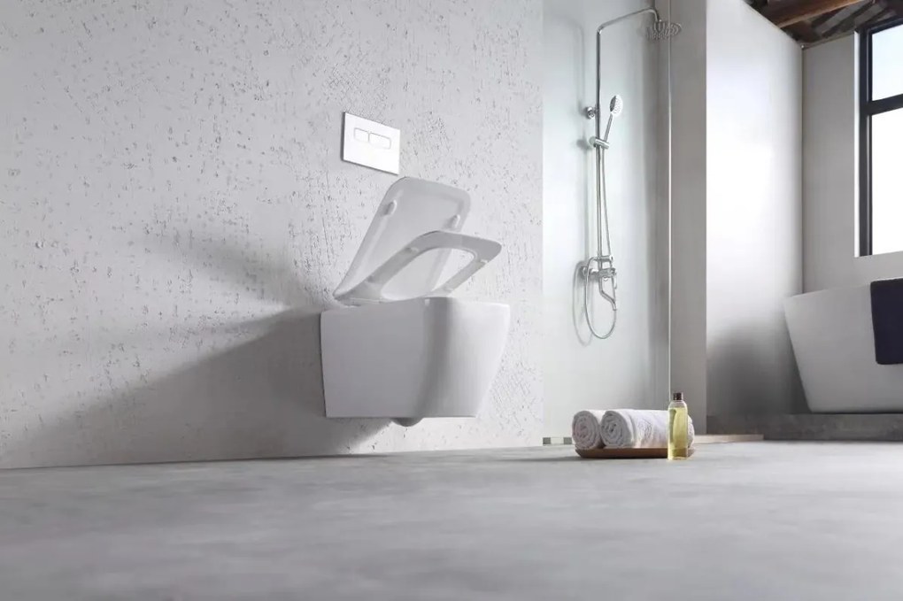Závesná WC misa s doskou Martin Slim biela