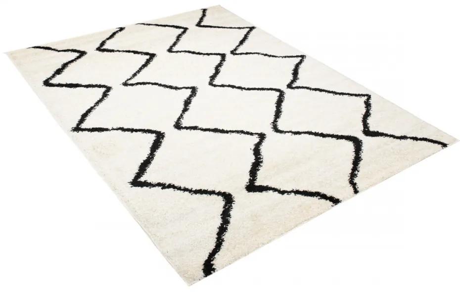 Kusový koberec Shaggy Polta krémový 200x290cm