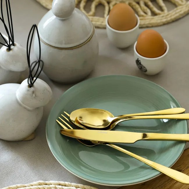 Súprava príborov ABELE ALL zlatá 16 ks 951910