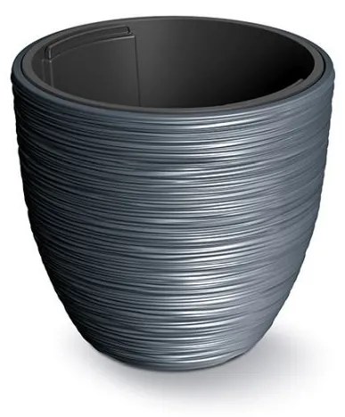 Kvetináč s vkladom FURU antracitový