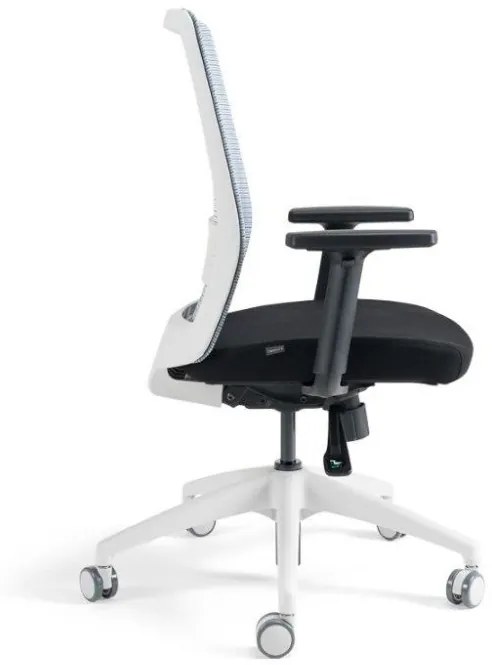 Kancelárska ergonomická stolička S30 — látka, viac farieb S podhlavníkom Modrá