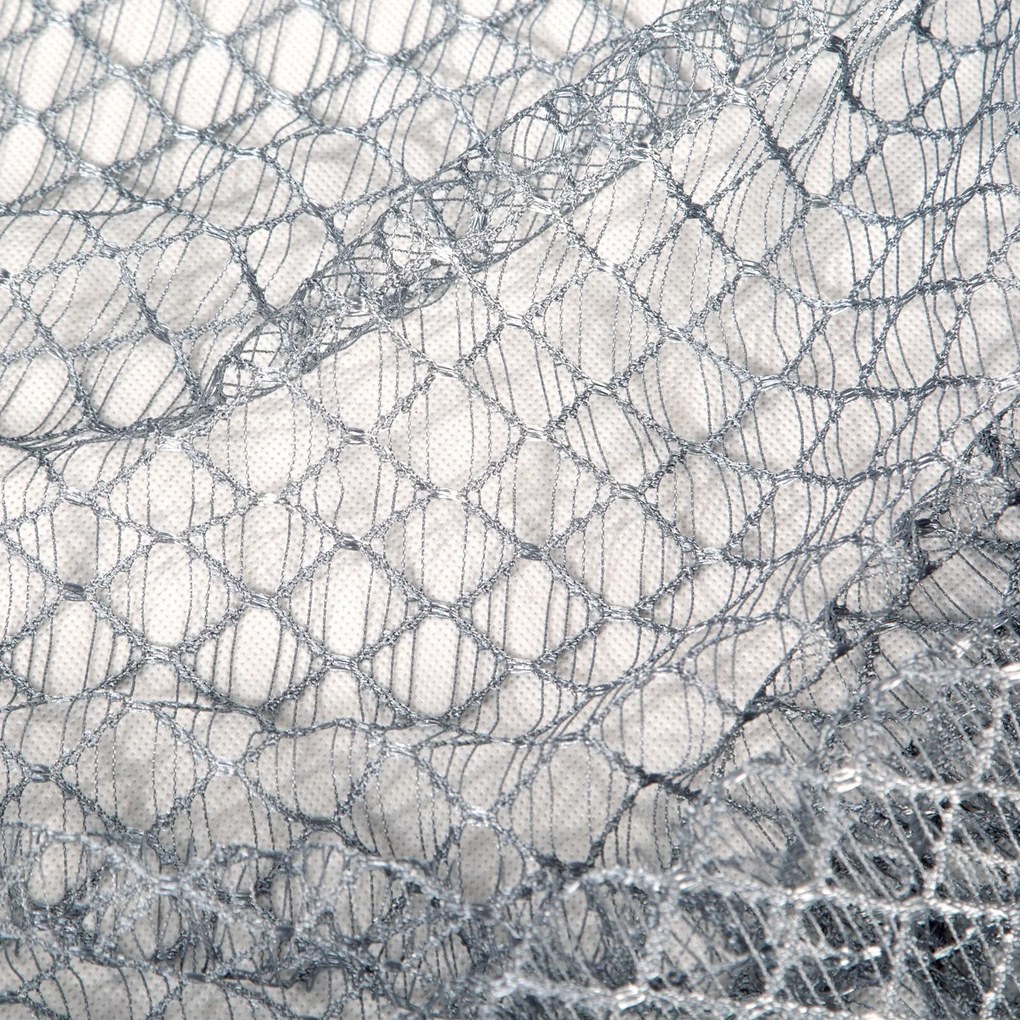 ZÁCLONA NA KRÚŽKOCH AIDEN 140X250 CM STRIEBORNÁ