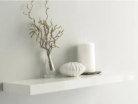 Polica na stenu Shelvy 60 cm, biela lesk%