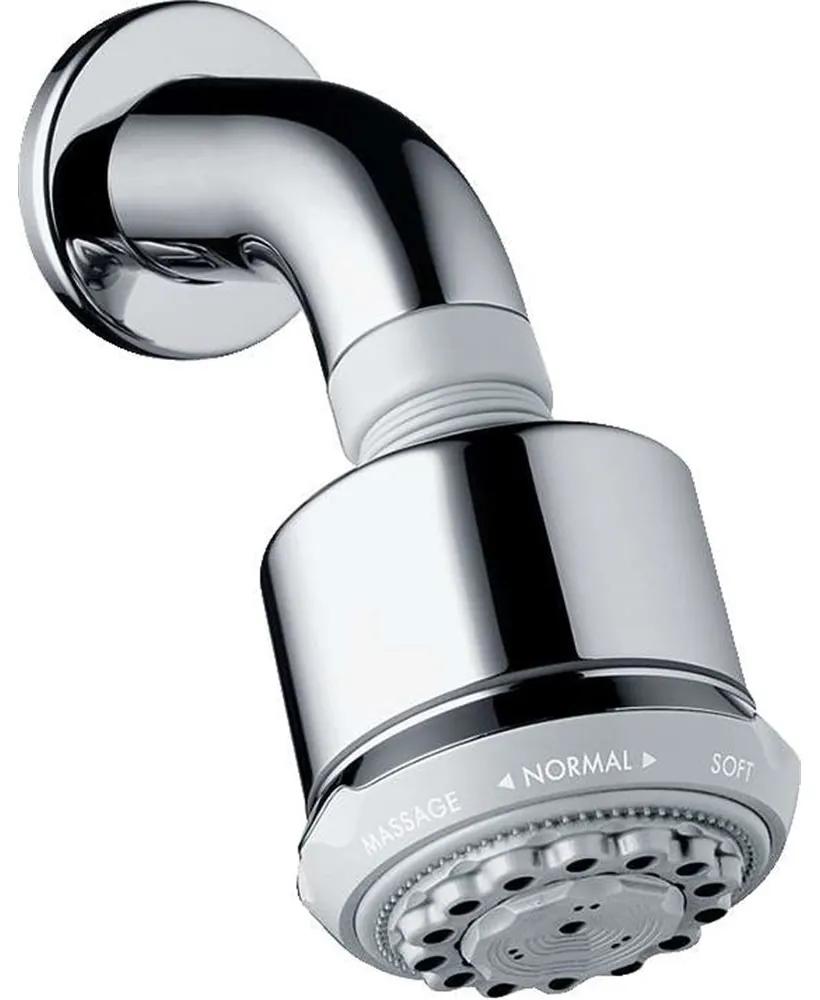 HANSGROHE Clubmaster horná sprcha 3jet EcoSmart, priemer 85 mm, so sprchovým ramenom 165 mm, chróm, 26606000