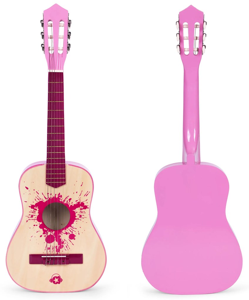 Detská ružová gitara, ECOTOYS