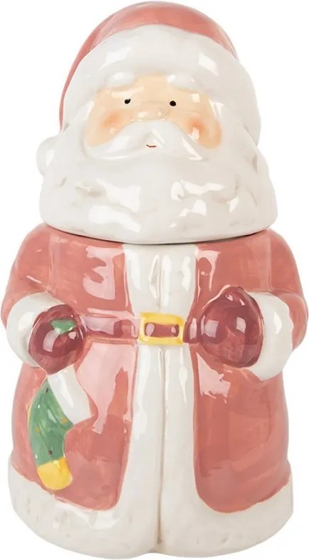 Keramická dóza Santa Claus - Ø 15*26 cm