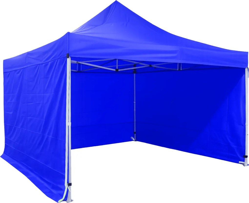 Rozkladací stan 4x4m - hliníkový hexagon profi, Modrá