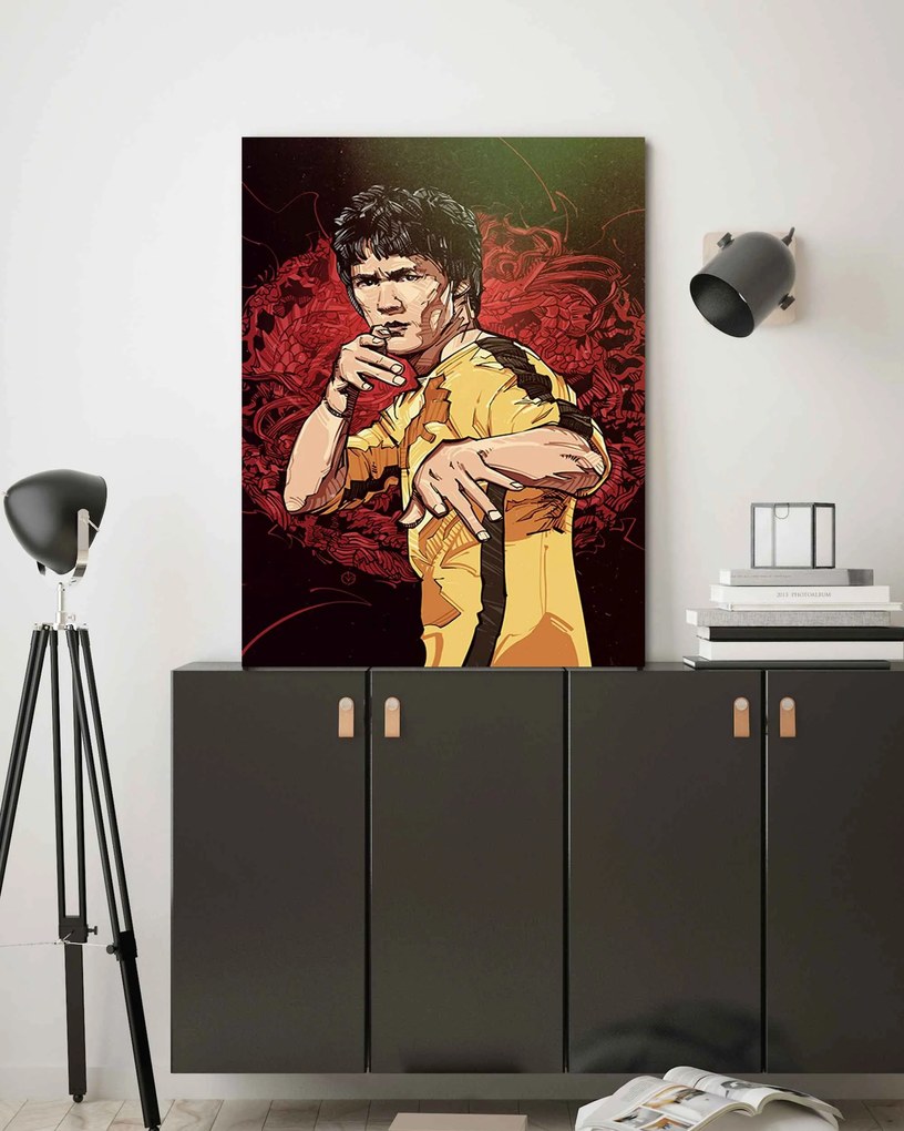 Gario Obraz na plátne Herec Bruce Lee - Nikita Abakumov Rozmery: 40 x 60 cm