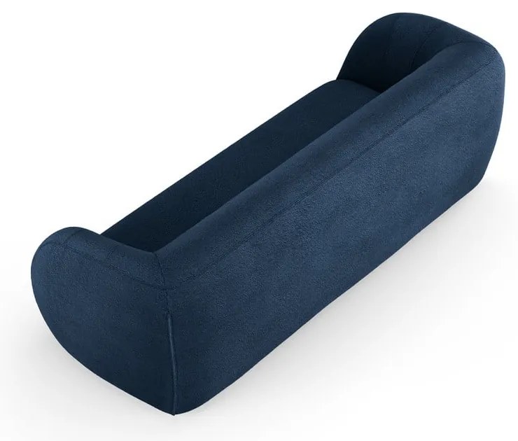 Modrá pohovka z textílie buklé 230 cm Essen – Cosmopolitan Design