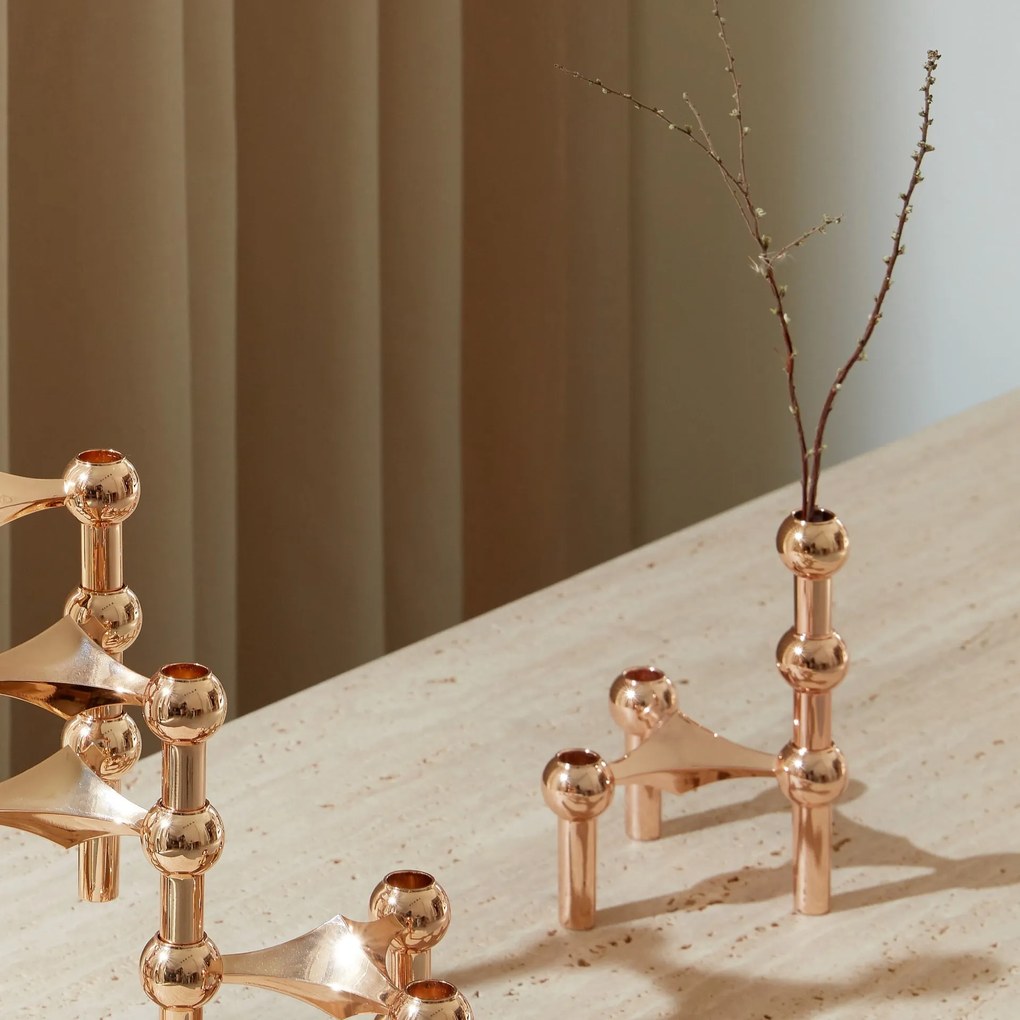 Stoff Nagel Dizajnová vázička STOFF Nagel Rose Gold