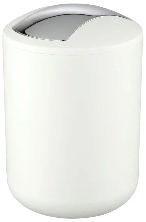 Biely odpadkový kôš Wenko Brasil, 21 cm